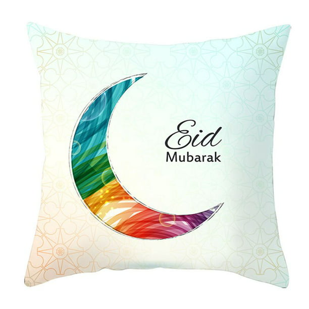 32 Styles Eid Mubarak Ramadan Sofa Cushion Cover Throw Pillow Case Islam Decor 